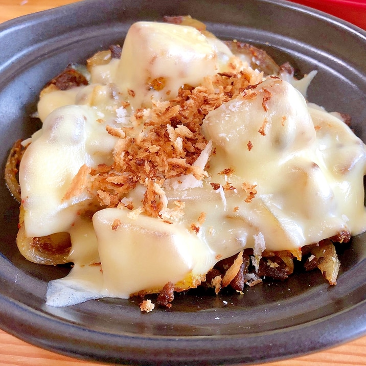 簡単に☆カレー風味のじゃがいもチーズ焼